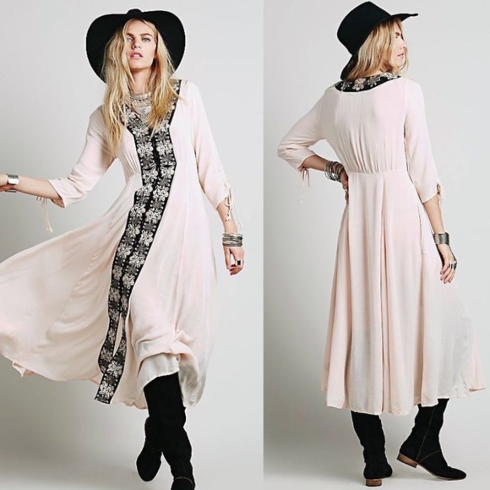 Free people Journey to the Horizon boho maxi dress